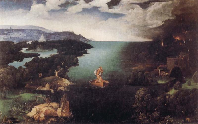 PATENIER, Joachim Landscape with Charon's Bark